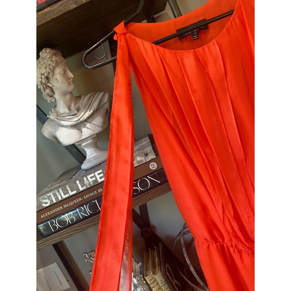 Robert Rodriguez One Sleeve 100% Silk Dress 2 - Picture 2 of 6